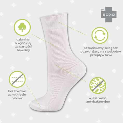 Damen Socken DR SOXO Baumwollen 