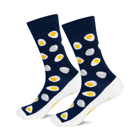 1 Paar von lustige Socken mit hartgekochten Eies-Motiv zu Ostern | Herrensocken | SOXO