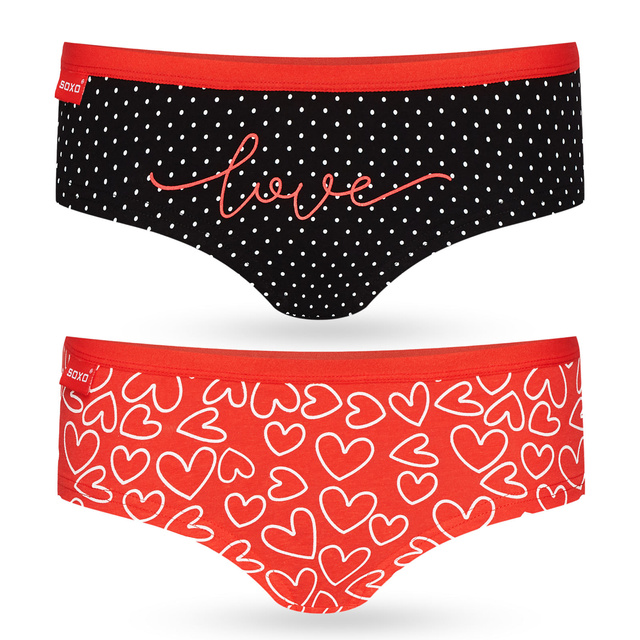 Höschen mit Valentinstag-Motiv 2er-Pack