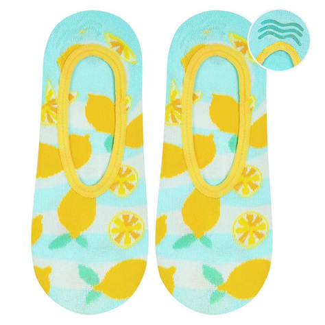 Satz 5x Frauensocken bunte SOXO lustiges mit Silikon Geschenk 