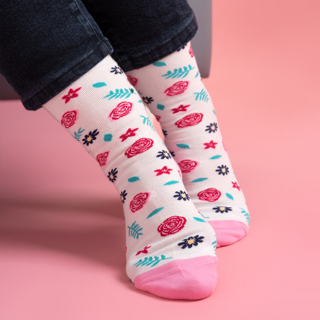 Bunte Damen Socken SOXO GOOD STUFF Baumwollen Lustige Oma