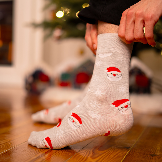 Socken mit Weihnachts-Motiv 4er-Pack