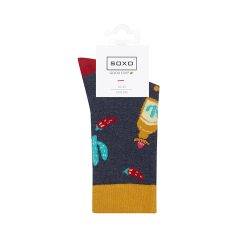 Bunte Damen Socken SOXO GOOD STUFF Lustige Mexiko