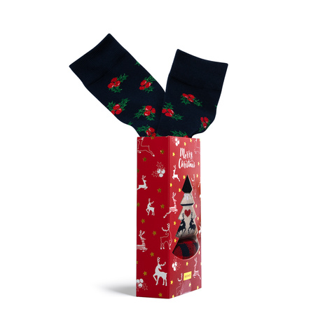 3 Paare von lustigen Socken mit Weihnachtenmotiv in einzigartiger Verpackung | Damensocken | SOXO