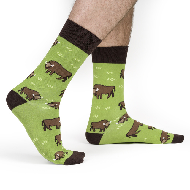 SOXO Set 4 Herrensocken in der Pizzabox | Geschenkbox