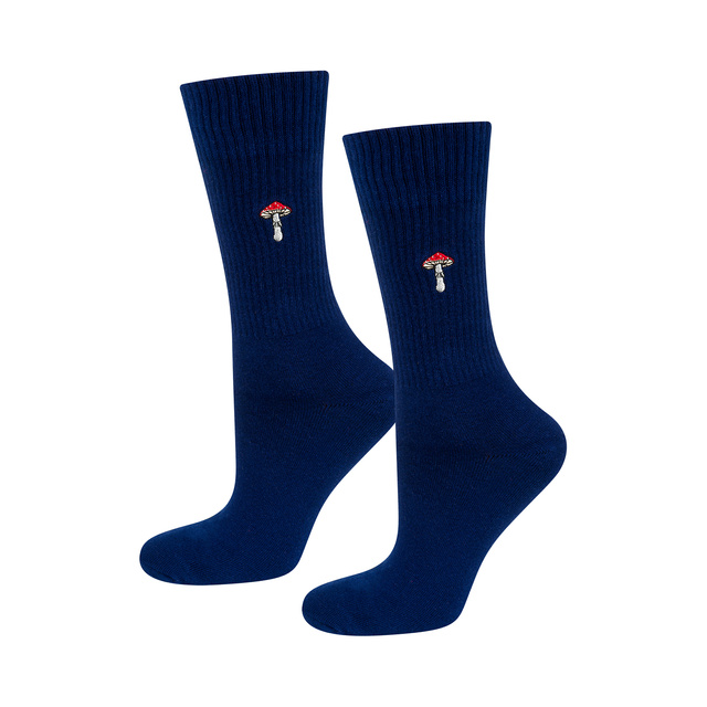 4 Paar von lustigen Socken mit Pilzmotiv in einzigartiger Verpackung | Herrensocken | SOXO