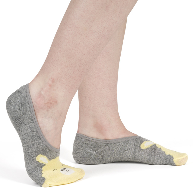 SOXO Set 4 Damen Füßlinge | bunte Muster