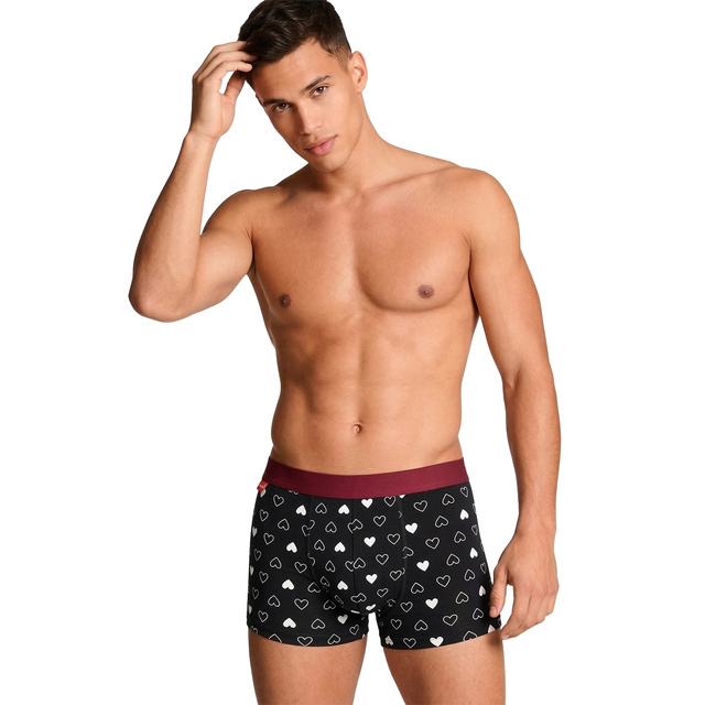Set Boxershorts und Socken mit Herz-Motiv