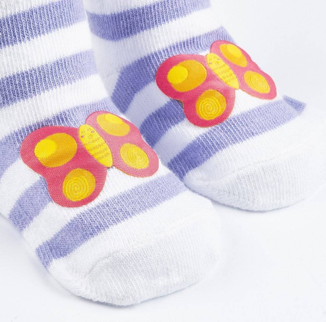 1 Paare von lustige Socken mit Schmetterling | Babysocken | SOXO