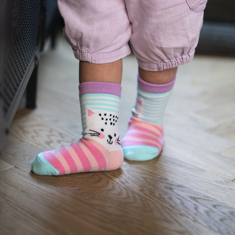 Set mit 3x Kindersocken mit Haustieren | SOXO