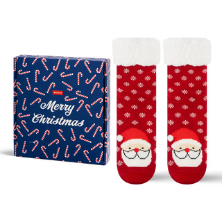 Socken mit Weihnachtsmann-Motiv
