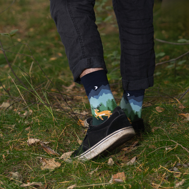 Socken mit Hirsch-Motiv 3er-Pack