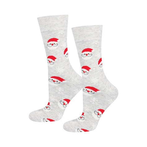 4 Paare von lustigen Socken mit Weihnachtsmotiv in einzigartiger Verpackung | Herrensocken | SOXO