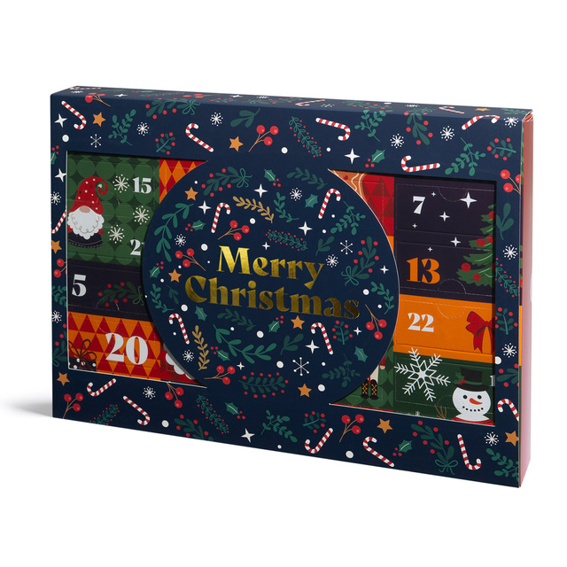 Adventskalender mit Socken 12er-Pack