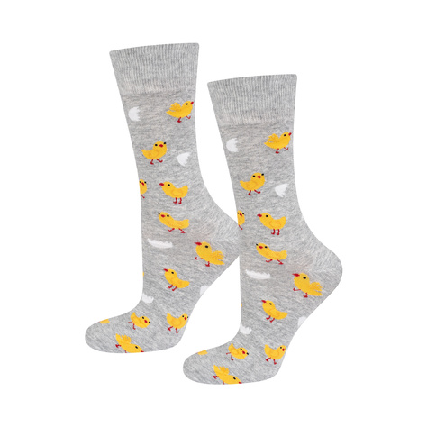 3 Paar von lustigen Socken mit Eggsmotiv in einzigartiger Verpackung | Damen-/Herrensocken | SOXO