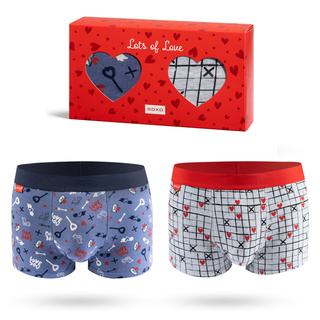 Boxershorts Herz und Pfeil-Motiv 2er-Pack