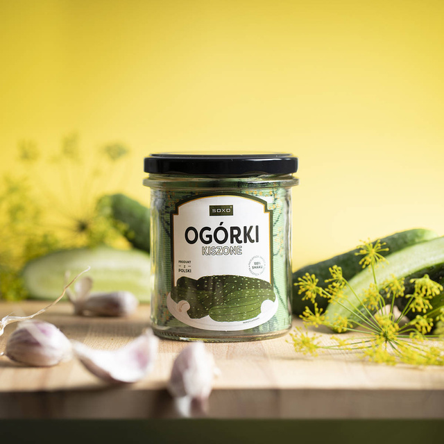 Bunte Herrensocken SOXO GOOD STUFF eingelegte Gurken im Glas