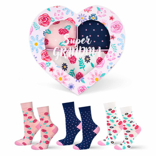 Socken mit Super Oma-Motiv 3er-Pack