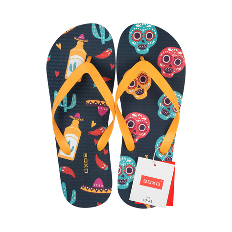 SOXO Strand Flip Flops unisex | Mexiko Muster