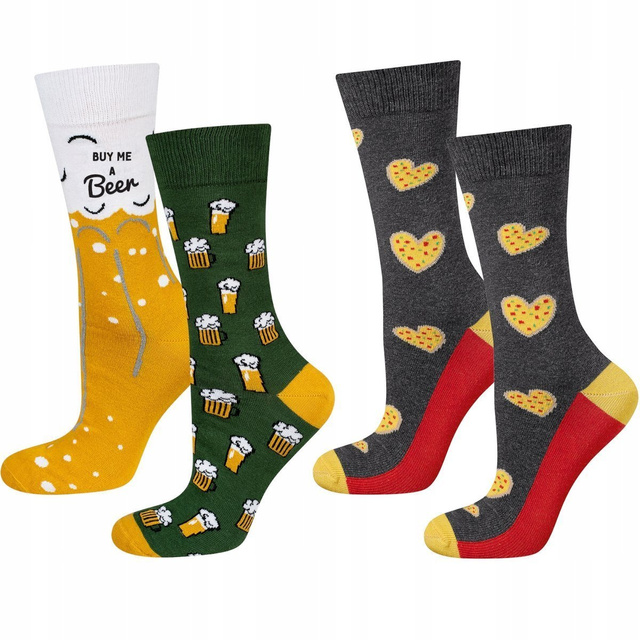 Bunte Set 2x Herrensocken SOXO GOOD STUFF Geschenk Lustige