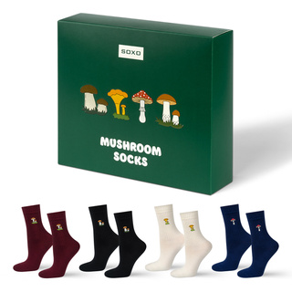 Socken mit Pilz-Motiv 4er-Pack