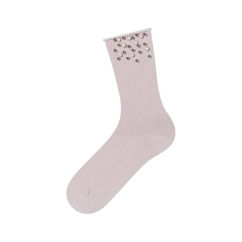 Klassische Damen Socken SOXO mit Perlen Baumwollen Geschenk