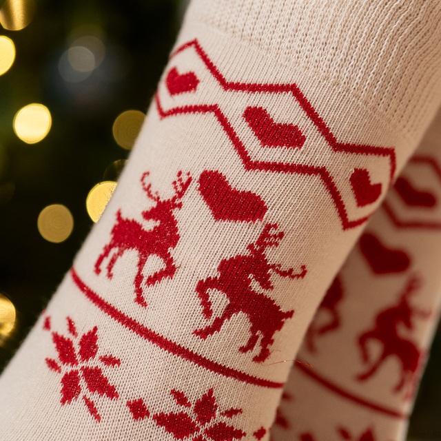 Socken mit Weihnachts-Motiv 3er-Pack