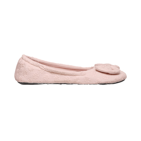 SOXO bequem Damen Hausschuhe | rosa Ballerinas