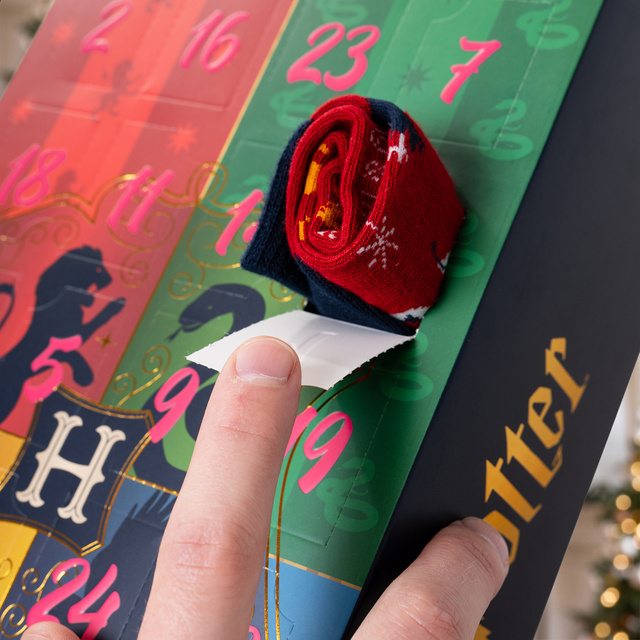 Adventskalender mit Socken Harry Potter 12er-Pack
