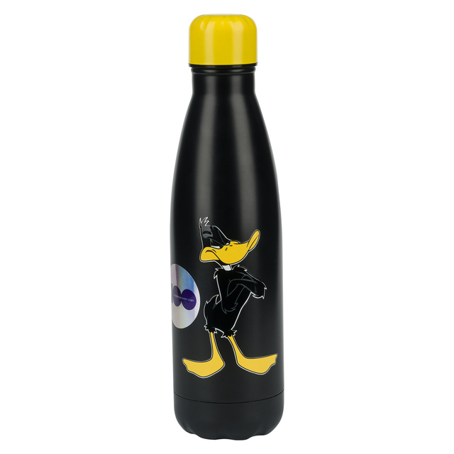 Thermosflasche aus Edelstahl 500mL Schwarz | langlebig und praktisch | Warner Bros | Daffy