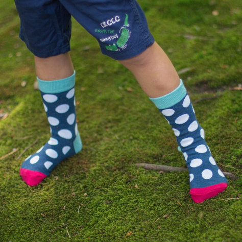 1 Paare von lustige Socken mit Punkte | Kindersocken | SOXO