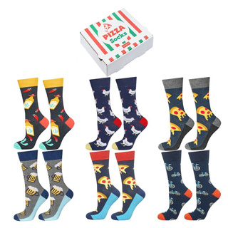 Socken mit Pizza-Motiv 6er-Pack