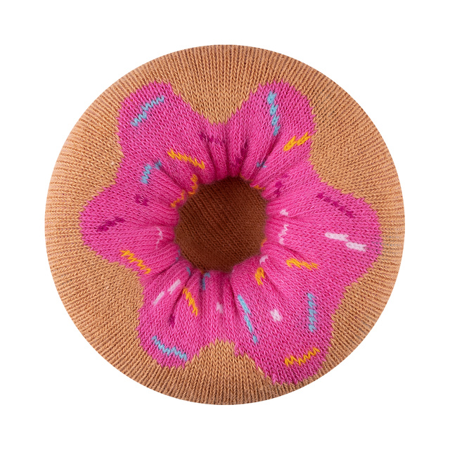 2 Paar von lustigen Socken mit Donutmotiv in einzigartiger Verpackung | Damensocken | SOXO
