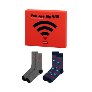 Socken mit Wi-Fi-Motiv 2er-Pack