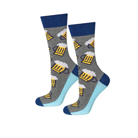 4 Paar von lustigen Socken mit Pizzamotiv einzigartiger Verpackung| Herrensocken | SOXO