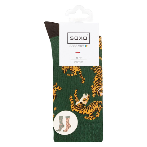 Bunte Set 4x Damen Socken SOXO nicht übereinstimmende Lustige