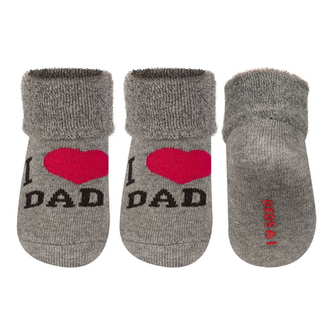 Grau Babysocken SOXO mit Inschriften Geschenk 