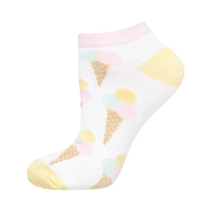 SOXO bunte Damen kurze Socken | Eiscreme Mustern