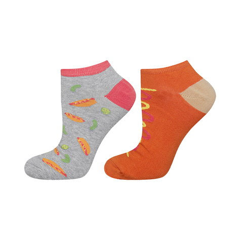 1 Paar von lustige Kurze Socken mit Hotdogmotiv | Herrensocken | SOXO