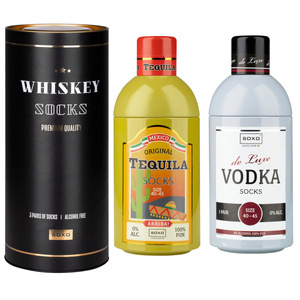 Set mit 5x bunten Herrensocken Whisky + Vodka + Tequila | SOXO