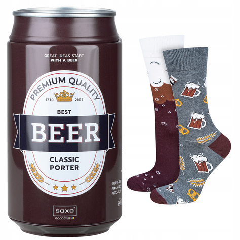 Set mit 2x bunten Herrensocken Bier + Tequila | SOXO