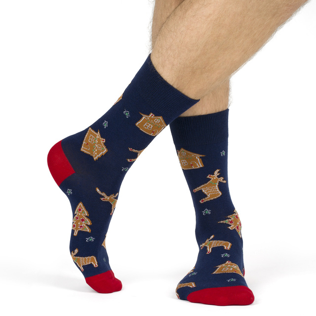 SOXO Damensocken | Lebkuchenplätzchen | Weihnachtsgeschenk | Nikolaustag