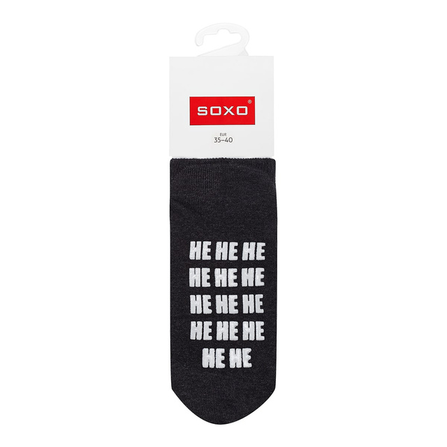 Damen lange Socken SOXO mit Untertiteln Baumwollen Geschenk