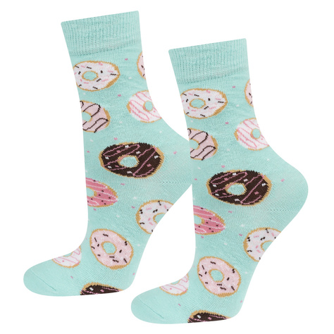 Bunte Frauensocken SOXO GOOD STUFF donut