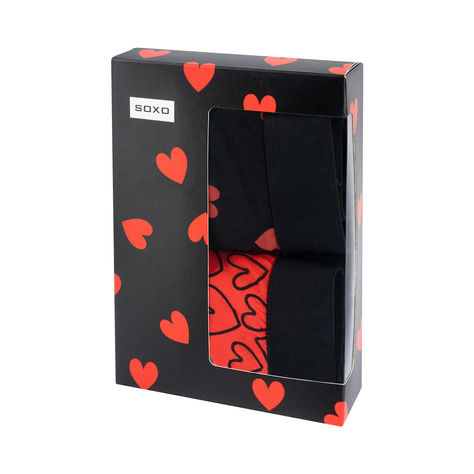 2 Paar von lustigen Boxershorts Geschenk für Valentinstag in einzigartiger Verpackung | SOXO