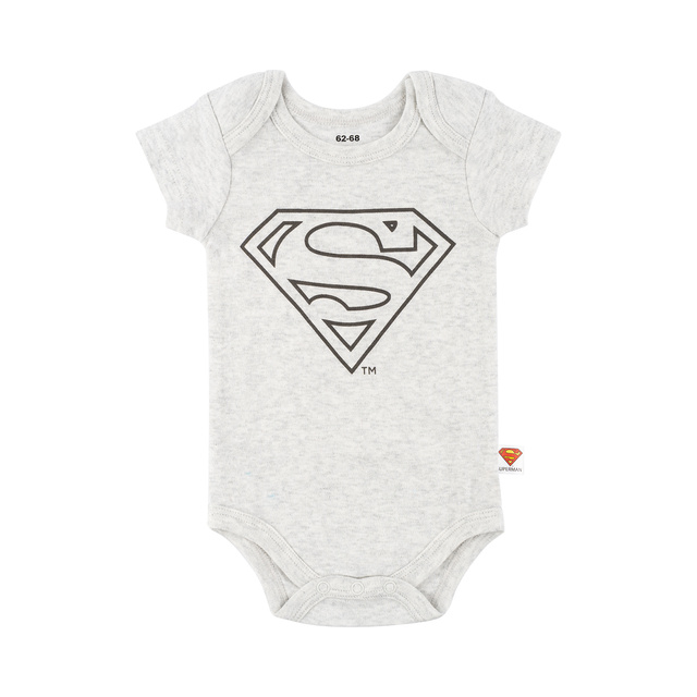 Set aus 4x Warner Bros Superman Baby-Bodys 
