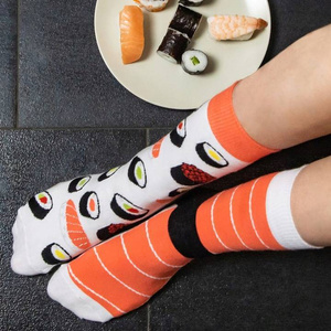 Bunte Set 3x Damen Socken SOXO nicht übereinstimmende Lustige Pizza