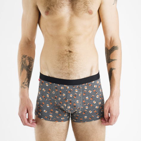 1 Paar von lustigen Boxershorts mit Whiskymotiv einzigartiger Verpackung | SOXO