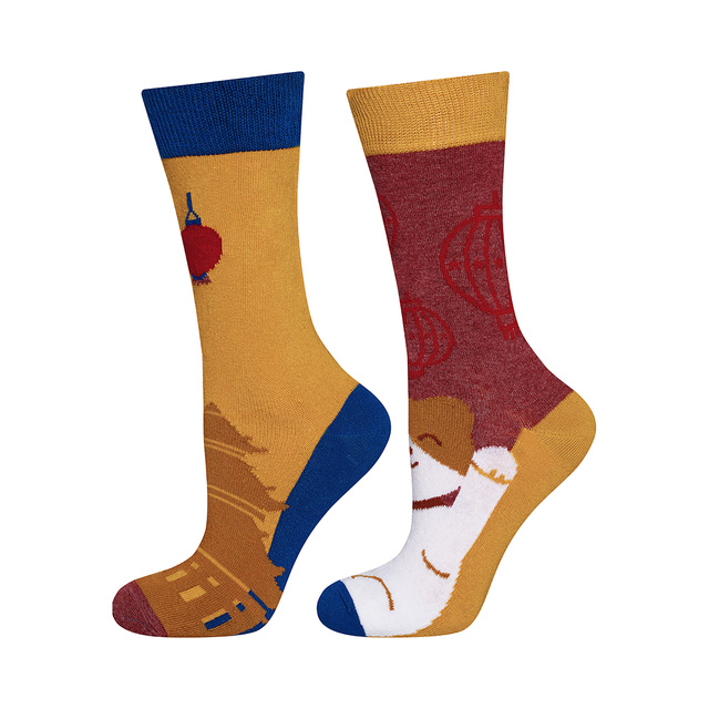  Set mit 3x Damensocken | übereinstimmende Lustige | SOXO