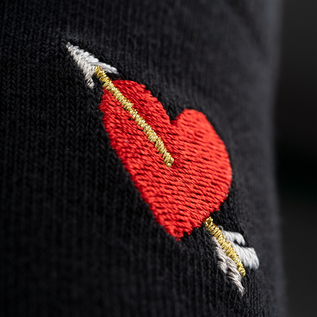 Socken mit Valentinstag-Motiv 2er-Pack